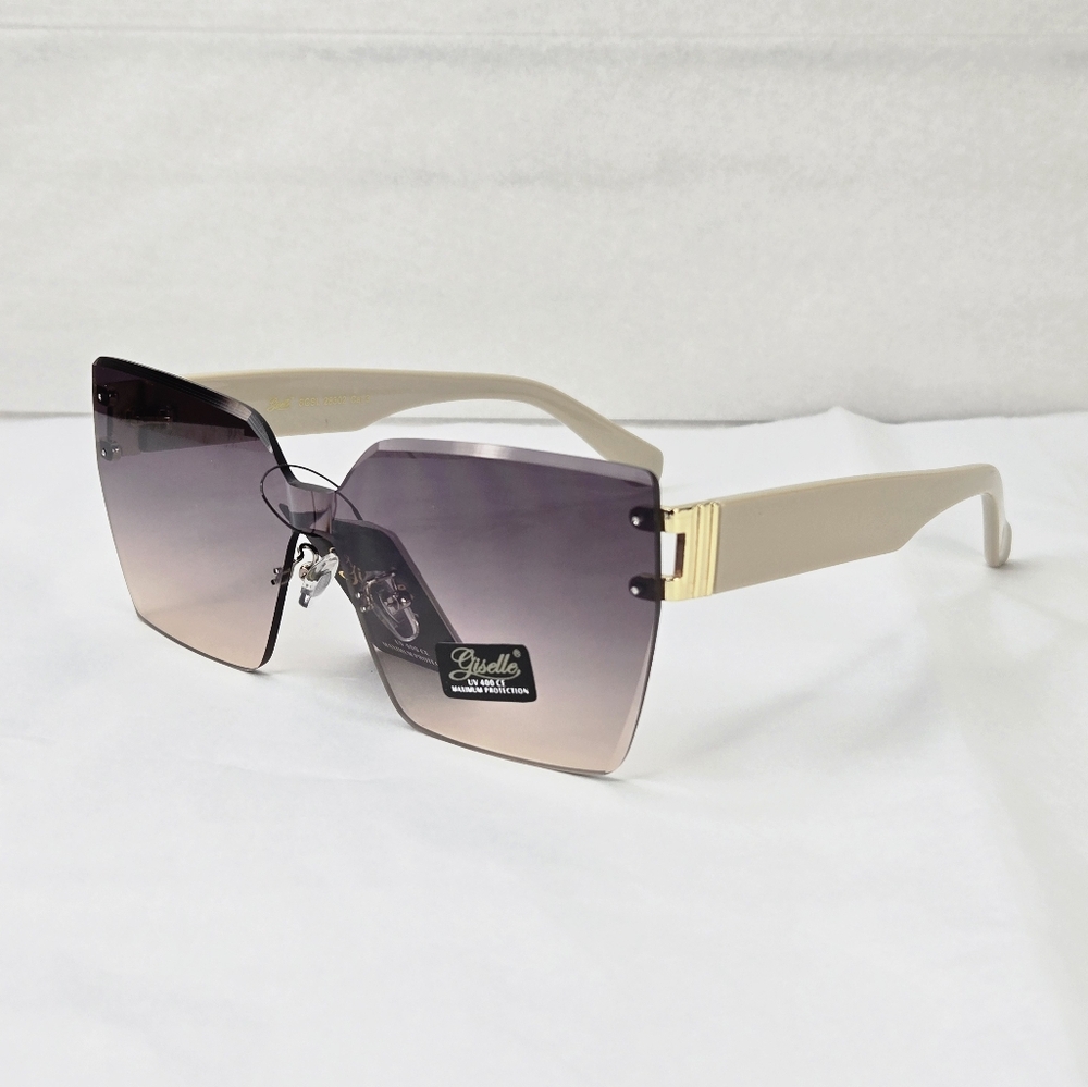Giselle Rimless Gradient Lens Contemporary Collection Women's Sunglasses - Picture 2 of 10
